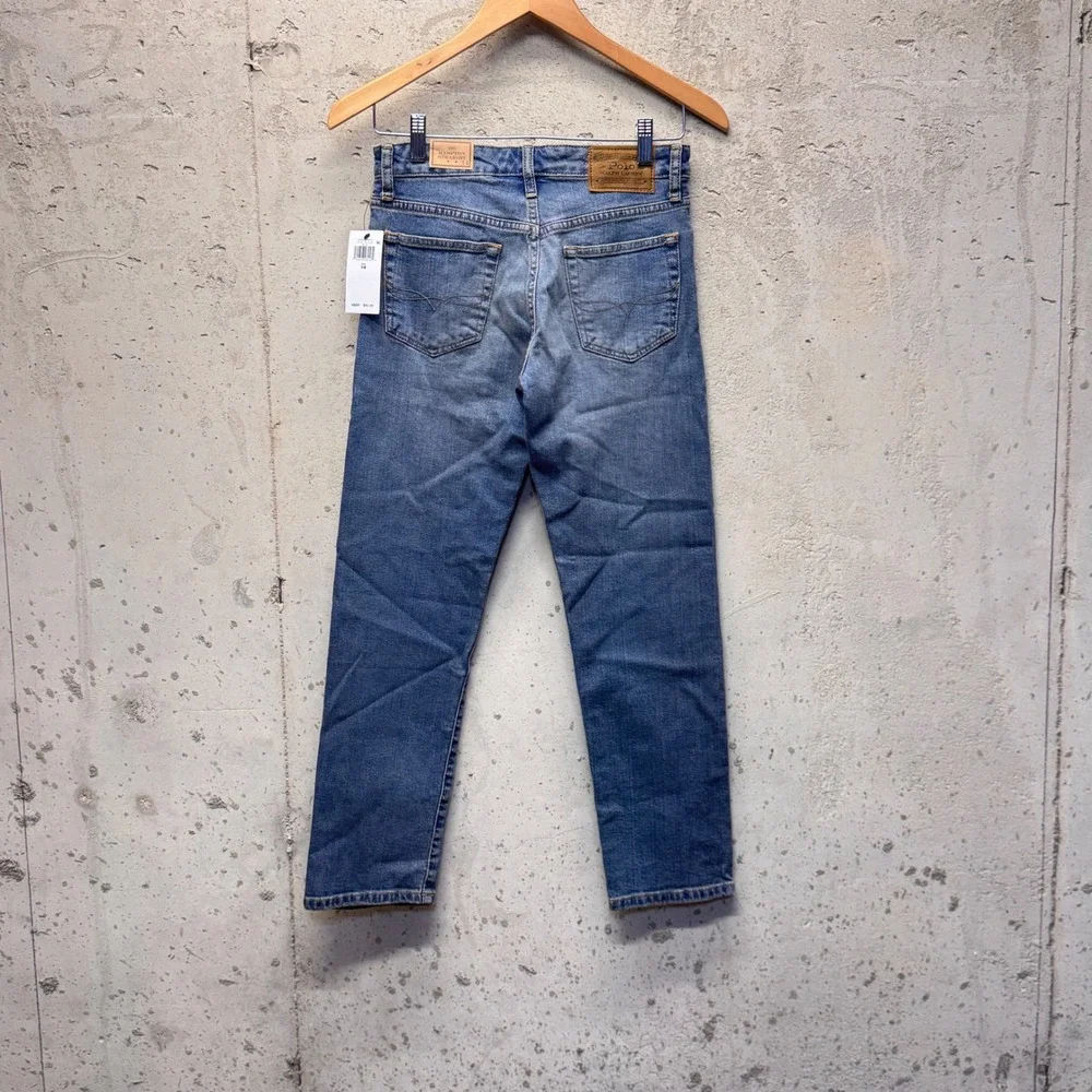 Polo Ralph Lauren Hampton Straight Jeans Kids 14 Light Blue Wash‎ Preppy Classic